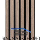 Akustikpaneel Muster mit Softkante Nuss Natur roh / schwarz