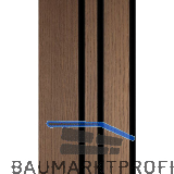 Akustikpaneel Plus Muster mit Softkante Eiche antik roh / schwarz