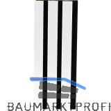 Akustikpaneel Muster mit Softkante foliert wei� / schwarz