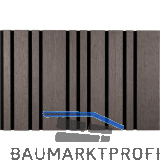 Akustikpaneel Plus mit Softkante Eiche grau / schwarz