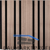 Akustikpaneel Plus mit Softkante Nuss Natur / schwarz