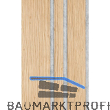 Akustikpaneel Plus Muster mit Softkante Eiche Natur roh / grau