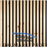 Akustikpaneel Zirbe Natur roh / schwarz