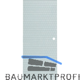 SOLIDO Glasschiebet�r Edelstein Smaragd klar, Muschelgriff Bohrung 920x2100