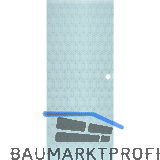 SOLIDO Glasschiebet�r Edelstein Gr. Smaragd wei�, Muschelgriff Bohrung 820x2100