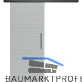 SOLIDO Glasschiebet�r Set Edelstein Diamant wei�, Sto�griff schwarz, 820