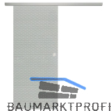 SOLIDO Glasschiebet�r Set Edelstein Diamant klar, Muschelgriff silber, 820