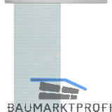 SOLIDO Glasschiebet�r Set Edelstein Smaragd klar, Muschelgriff silber, 920