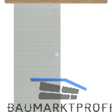 Glasschiebet�r Set Diamant klar, Inlay Risseiche, Muschelgriff silber, 820