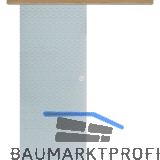 Glasschiebet�r Set Diamant wei�, Inlay Risseiche, Muschelgriff silber, 820