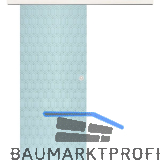 Glasschiebet�r Set Grande Smaragd wei�, Inlay Bianco, Muschelgriff silber, 820