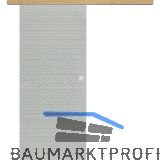 Glasschiebet�r Set Diamant klar, Inlay Eiche, Muschelgriff silber, 920