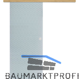 Glasschiebet�r Set Diamant wei�, Inlay Eiche, Muschelgriff silber, 920