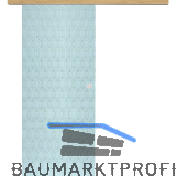 Glasschiebet�r Set Grande Smaragd wei�, Inlay Eiche, Muschelgriff silber, 820