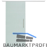 Glasschiebet�r Set Smaragd klar, Inlay wei�, Sto�griff silber, 820 mm