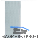 Glasschiebet�r Set Diamant wei�, Inlay wei�, Sto�griff silber, 820 mm