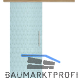 Glasschiebet�r Set Grande Smaragd wei�, Inlay Risseiche, Sto�griff silber, 920