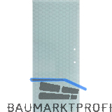 SOLIDO Glasschiebet�r Edelstein Brillant wei�, mit Sto�griff Bohrung 720x2100