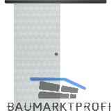 SOLIDO Glasschiebet�r Set Edelstein Gr. Smaragd klar, Muschelgriff schwarz, 720