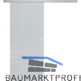 SOLIDO Glasschiebet�r Set Edelstein Brillant klar, Muschelgriff silber, 720