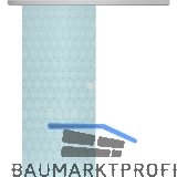 SOLIDO Glasschiebet�r Set Edelstein Gr. Smaragd wei�, Muschelgriff silber, 720