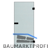 SOLIDO Ganzglast�re Edelstein Smaragd klar Beschl�ge schwarz, 871/2013 mm Links