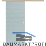 Glasschiebet�r Set Smaragd wei�, Inlay Achat, Muschelgriff silber, 720 mm