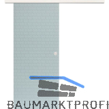 Glasschiebet�r Set Smaragd wei�, Inlay Bianco, Muschelgriff silber, 720 mm