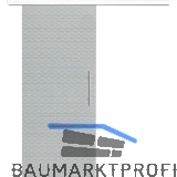 Glasschiebet�r Set Diamant klar, Inlay wei�, Sto�griff silber, 720 mm