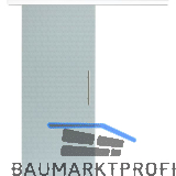 Glasschiebet�r Set Smaragd wei�, Inlay wei�, Sto�griff silber, 720 mm