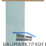 Glasschiebet�r Set Brillant wei�, Inlay Risseiche, Sto�griff silber, 720 mm