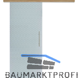 Glasschiebet�r Set Diamant wei�, Inlay Risseiche, Sto�griff silber, 720 mm