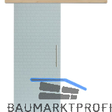 Glasschiebet�r Set Smaragd wei�, Inlay Achat, Sto�griff silber, 720 mm