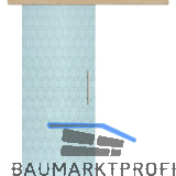 Glasschiebet�r Set Grande Smaragd wei�, Inlay Achat, Sto�griff silber, 720