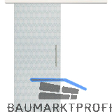 Glasschiebet�r Set Grande Smaragd klar, Inlay Bianco, Sto�griff silber, 720