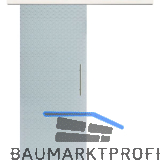 Glasschiebet�r Set Diamant wei�, Inlay Bianco, Sto�griff silber, 720 mm