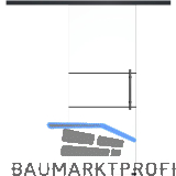 SOLIDO Glasschiebet�r Set Industry 1, Beschl�ge/Sto�griff schwarz, 820x2100