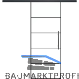 SOLIDO Glasschiebet�r Set Industry 4, Beschl�ge/Sto�griff schwarz, 920x2100