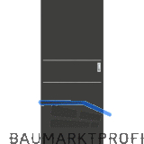 SOLIDO Donau Schiebet�re CPL Studio Ebony, 2 Lisenen, 720x2070 mm