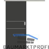 SOLIDO Donau Schiebet�re Set CPL Studio Ebony, 2 Lisenen, 1020x2070