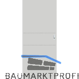 SOLIDO Donau Schiebet�re CPL Studio Silver-Grey, 2 Lisenen, 720x2070 mm