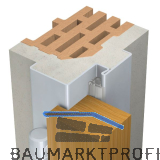 DOMOFERM Stahleckzarge Profil 22 M mit Bodeneinstand, 850/2000 mm