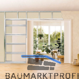 ECLISSE UNICO Schiebet�reinbaukasten Trockenbau 2-flg. Breite 100, 1800/2000