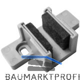 ECLISSE Bodenf�hrung f�r Ganzglasschiebet�r 8-10 mm, ger�uscharm