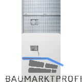 ECLISSE SYNTESIS LUCE Schiebet�reinbaukasten Massivwand 1-flg. 150, 1300/2000