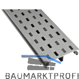 K&R Drainageprofil / Bel�ftungsprofil, silber eloxiert 100x21x1900mm