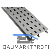 K&R Drainageprofil / Bel�ftungsprofil, silber eloxiert 100x26x3000mm