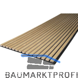 KOSCHE Akustikpaneel Eiche Natur / Filz schwarz 561x2400 mm