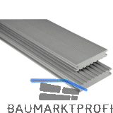 KOVALEX WPC Terrassendiele Vollprofil grau mattiert, 26x145x5000mm