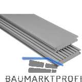 KOVALEX WPC Terrassendiele Vollprofil grau geb�rstet, 26x145x5000mm